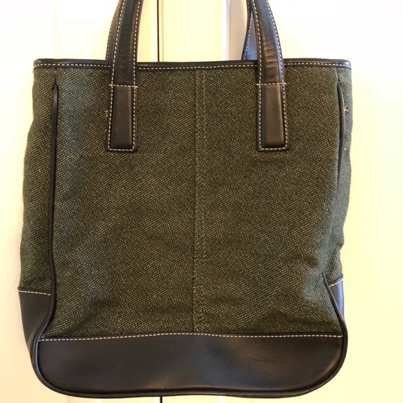 🔆 Coach ~ Vintage Green English Wool Tote 👜 - Picture 2 of 8